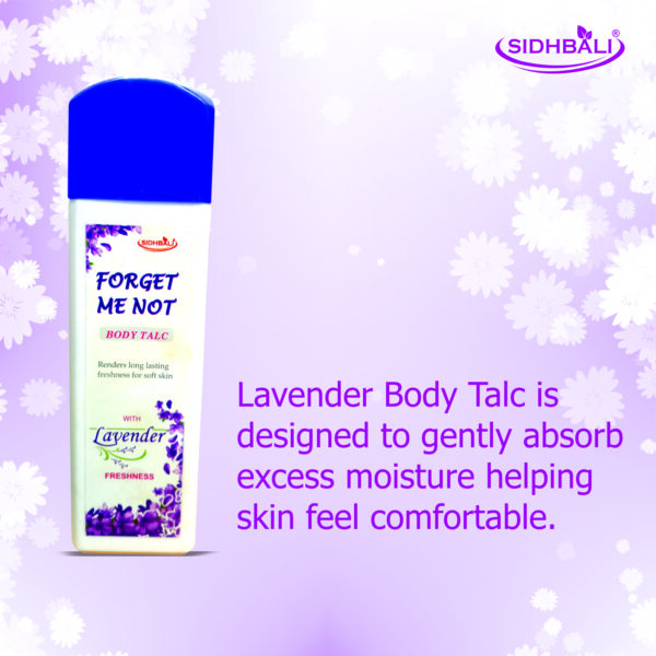 Forget Me Not Lavender & Sandalwood Body Talc | Long-Lasting Freshness & Odor Control | Soft & Comfortable Skin | Paraben-Free, Cruelty-Free & 100% Vegan | 100g I Pack of 2 - Image 8